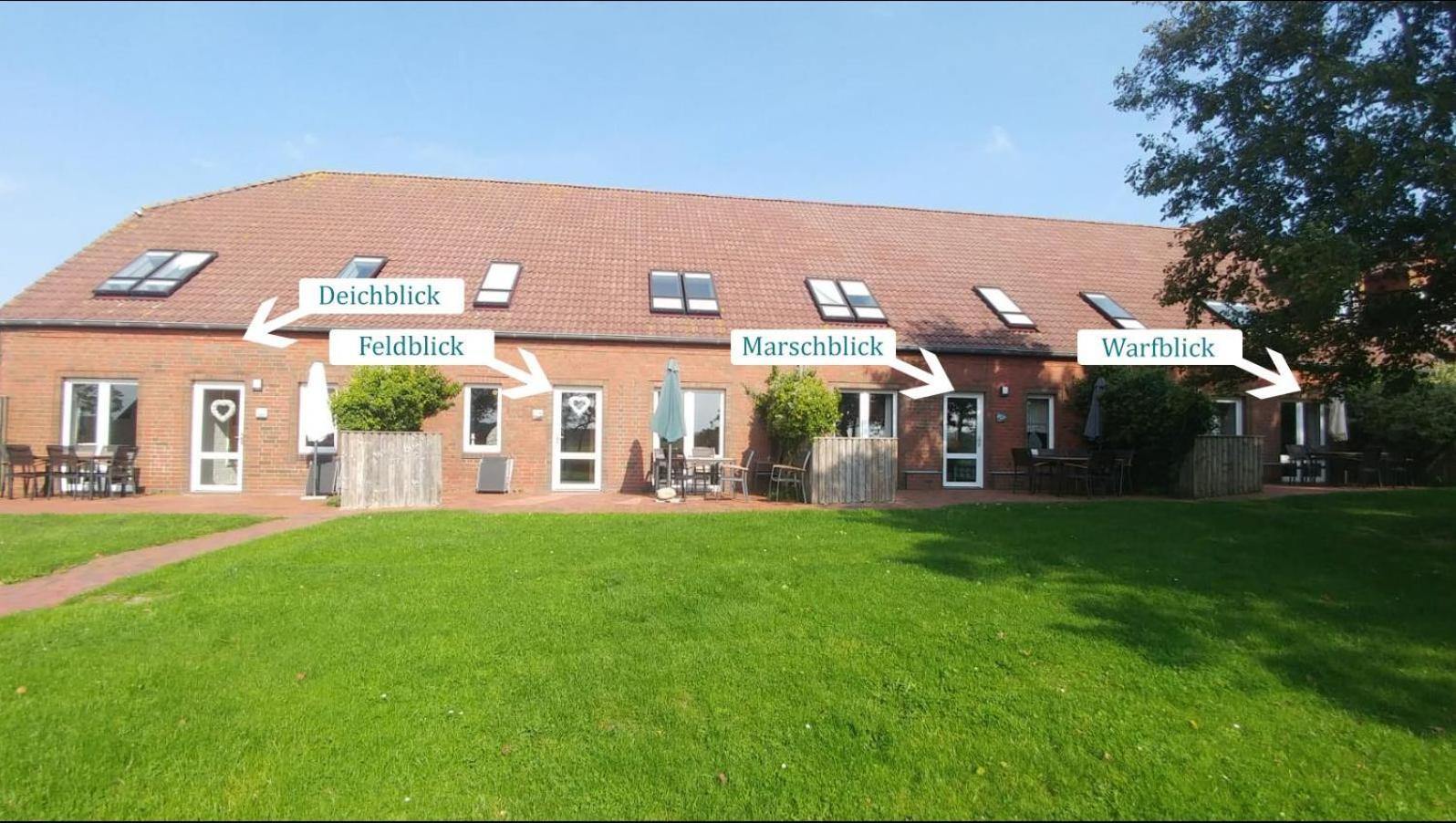Warfblick - Landlust Osterwarf Lägenhet Norddeich  Exteriör bild